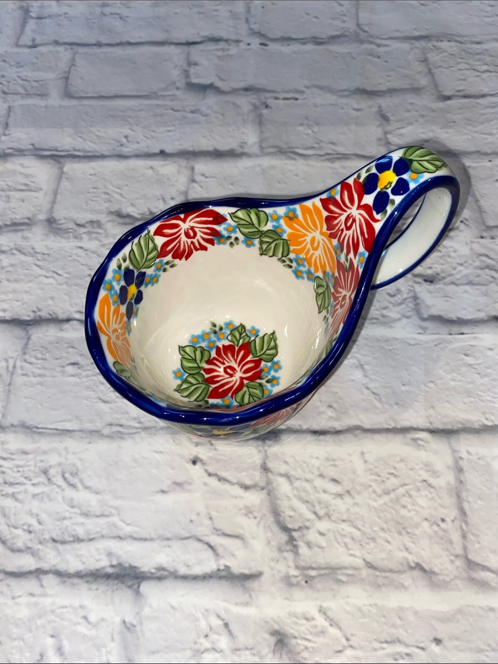 ALMA 2025 Updated Soup Bowl w/Long Handle Thriving Floral Pattern